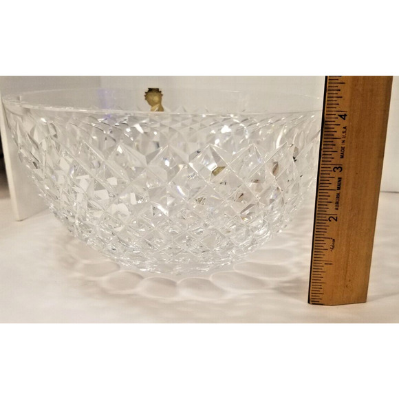 Waterford Round Serving Vegetable Bowl 8" Elegant Vintage Crystal Signed - Picture 6 of 7